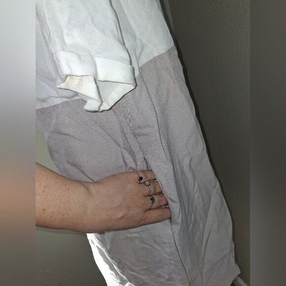 White and Gray Casual Dress - Picture 4 of 4